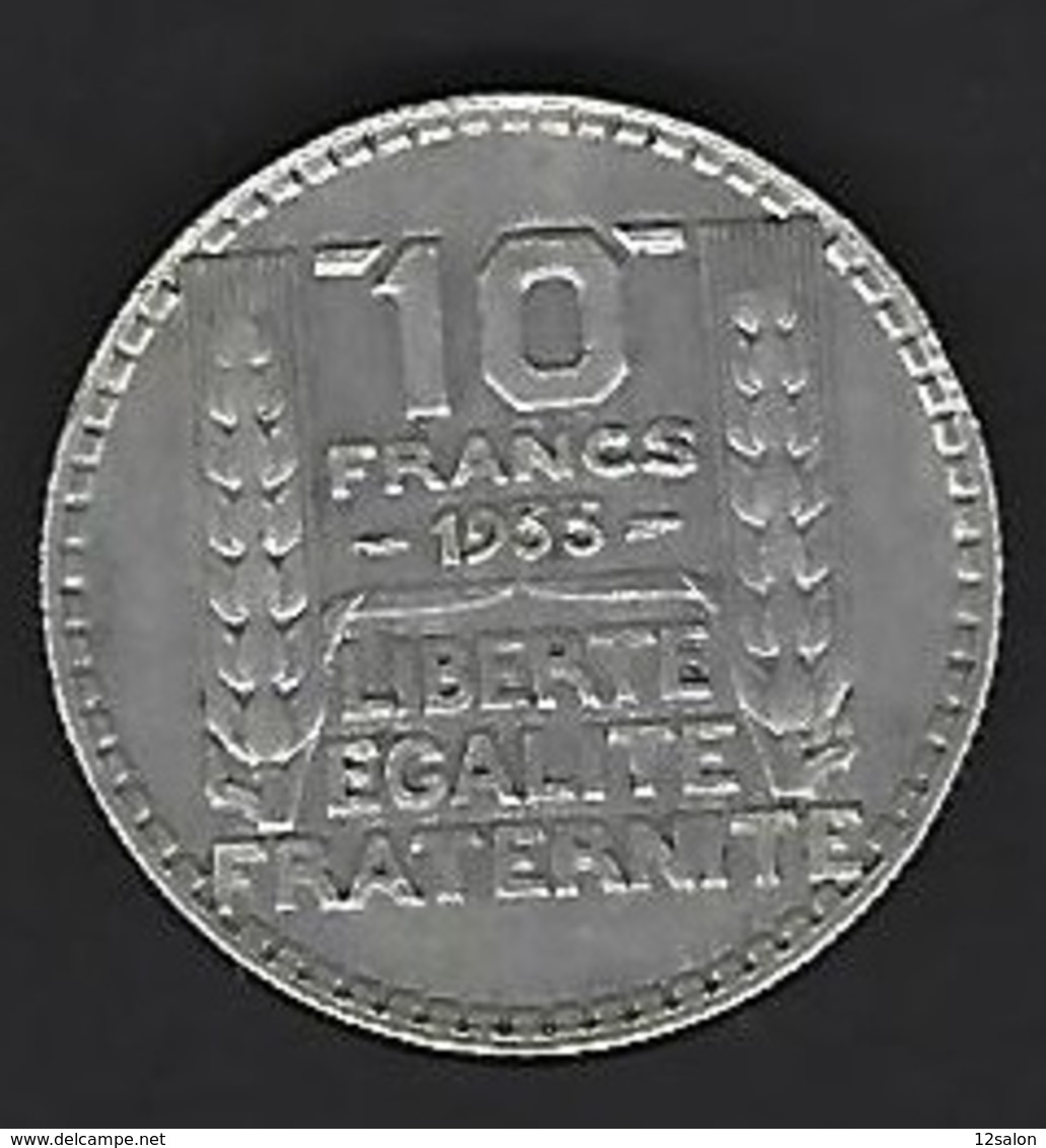 FRANCE ARGENT 10 FRANCS 1933 - Autres & Non Classés