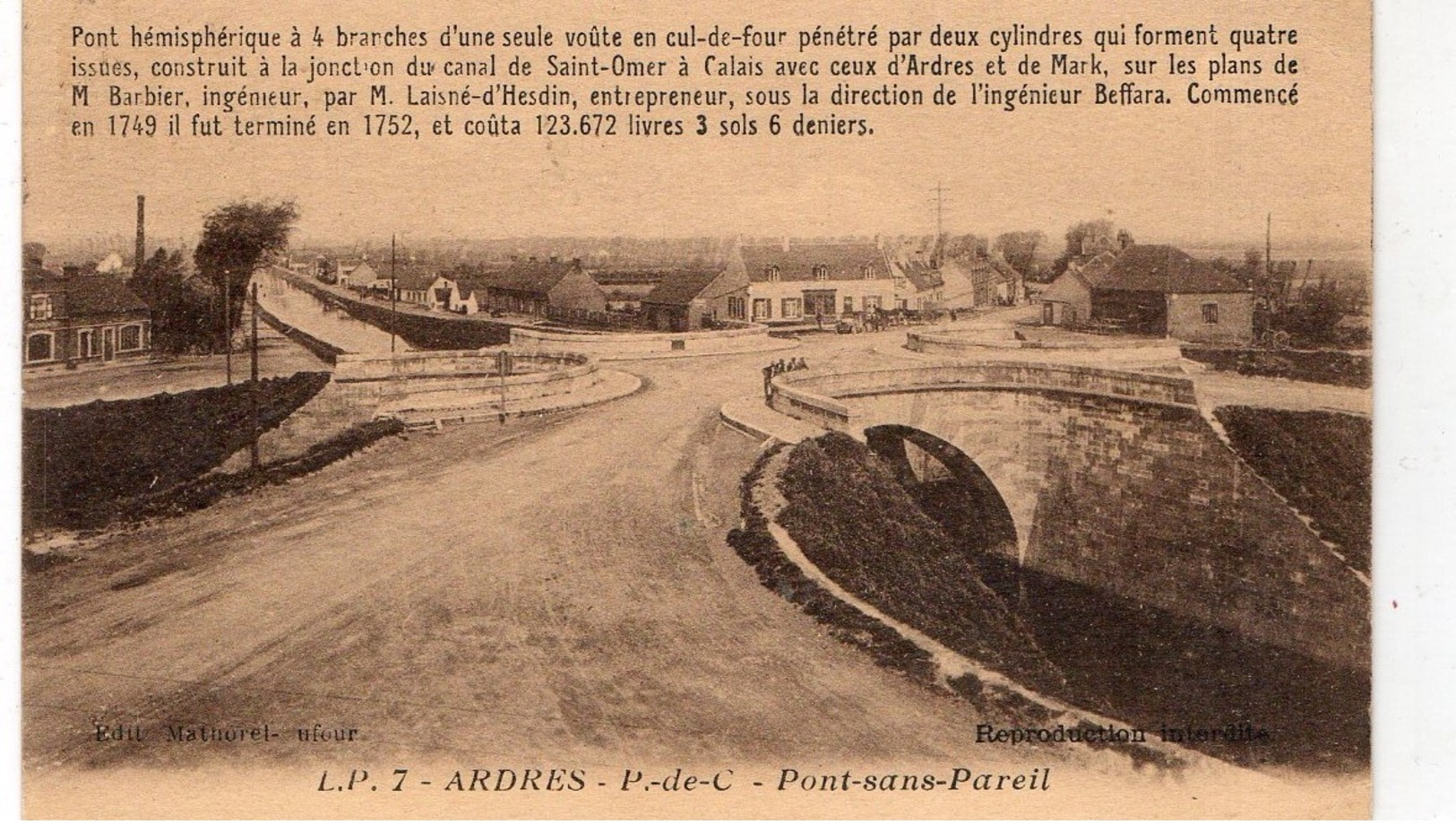 ARDRES ( 62 ) - Pont Sans Pareil - Ardres