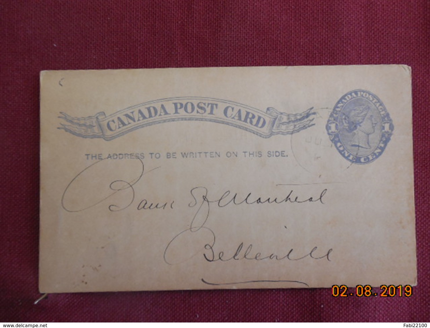 Entier Postal De 1888 Du Canada - 1860-1899 Règne De Victoria