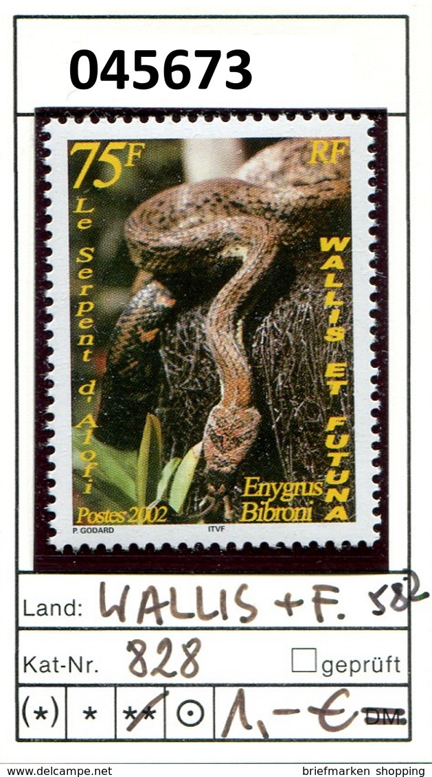 Wallis & Futuna - Michel 828 -  ** Mnh Neuf Postfris - Enygrus Bibroni - Nuevos