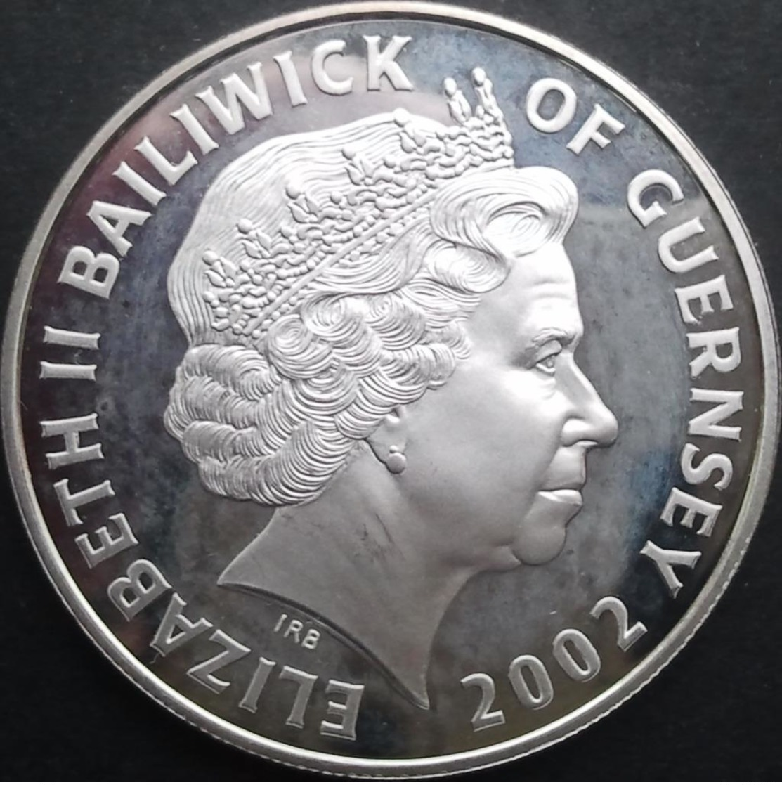 Guernesey, 5 Pounds 2002 - Silver Proof - Guernsey