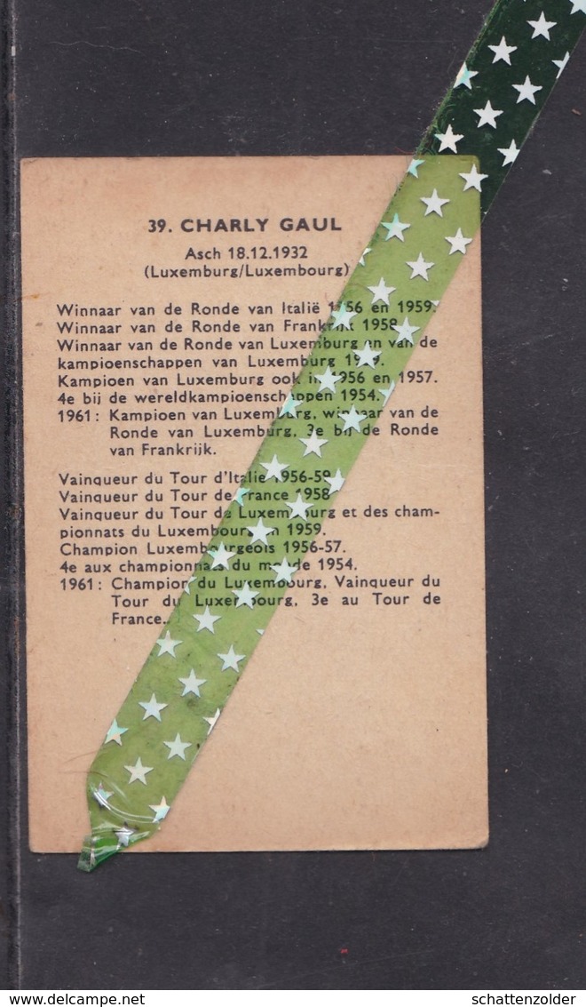 Chromo Wielrenner Charly Gaul, Asch, 18.12.1932 - Autres & Non Classés