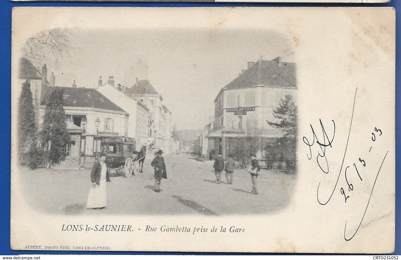 LONS-le-SAUNIER     Rue Gambetta Prise De La Gare      Animées     écrite En 1903 - Lons Le Saunier