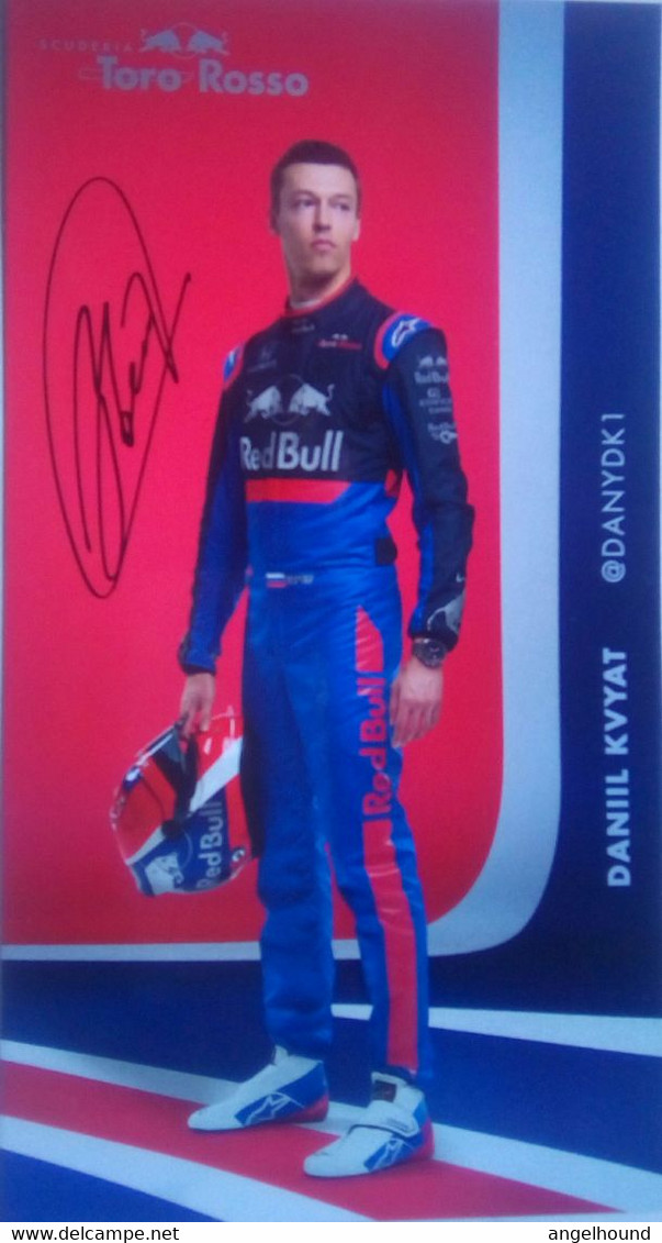 Toro Rosso Daniil Kvyat - Autógrafos