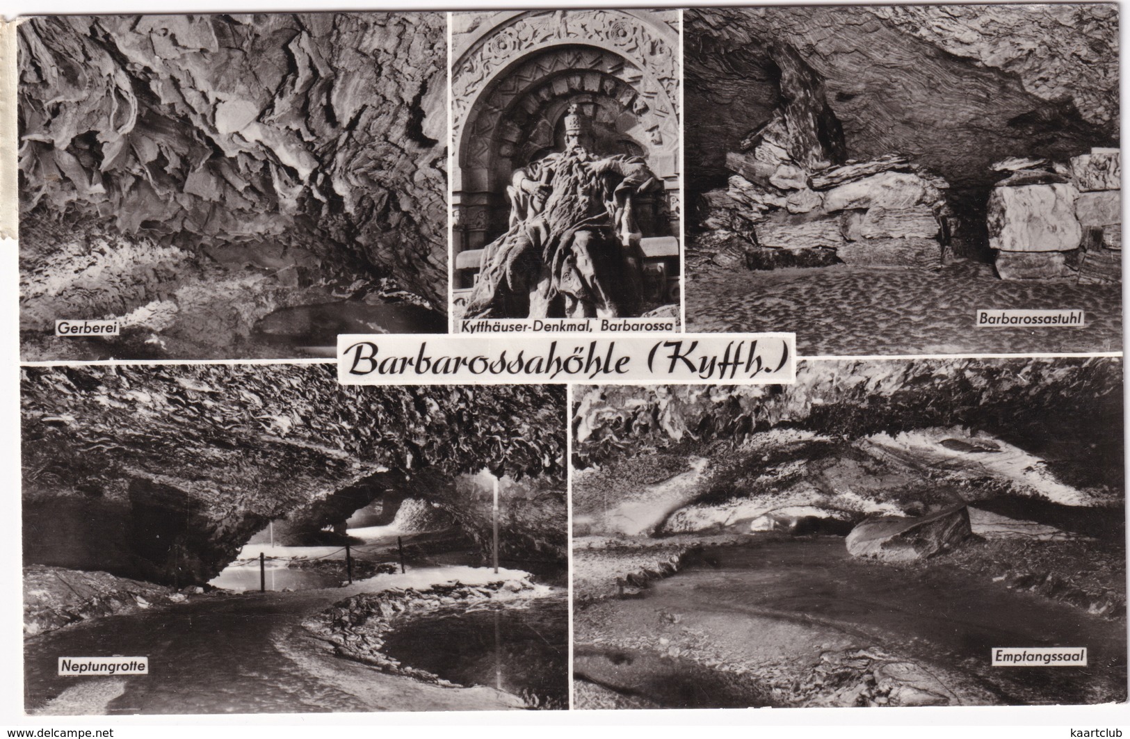 Barbarossahöhle (Kyffh.) - (1980) - Denkmal, Neptungrotte, Gerberei Usw. - Kyffhaeuser