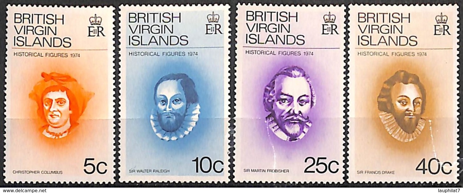 [829076]TB//**/Mnh-Vierges (Virgin Island) 1974 - N° 268/71,  Christophe Colomb, SC - Iles Vièrges Britanniques