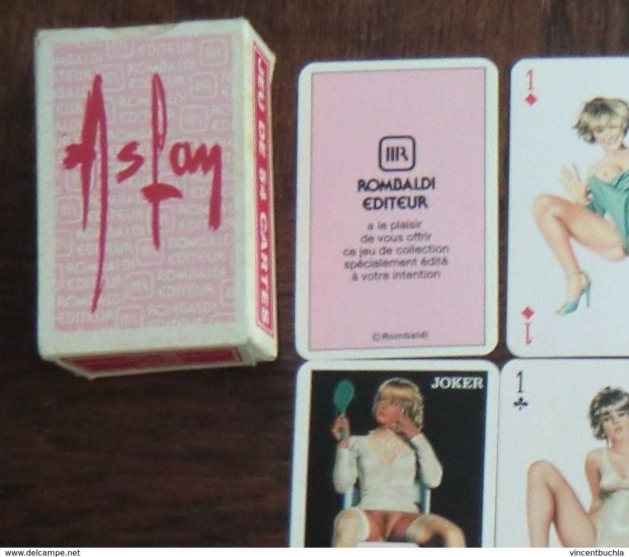 Jeu De 54 Cartes à Jouer Aslan Femme Pin Up Nues éditions Rombaldi En Boite Neuf Parfait état - Kartenspiele (traditionell)