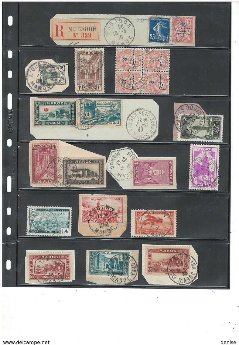 Maroc - Lot De 168  Piéces - Oblitérations De Qualité  Des Bureaux Du Maroc Français - DEPART 1 EURO - Used Stamps