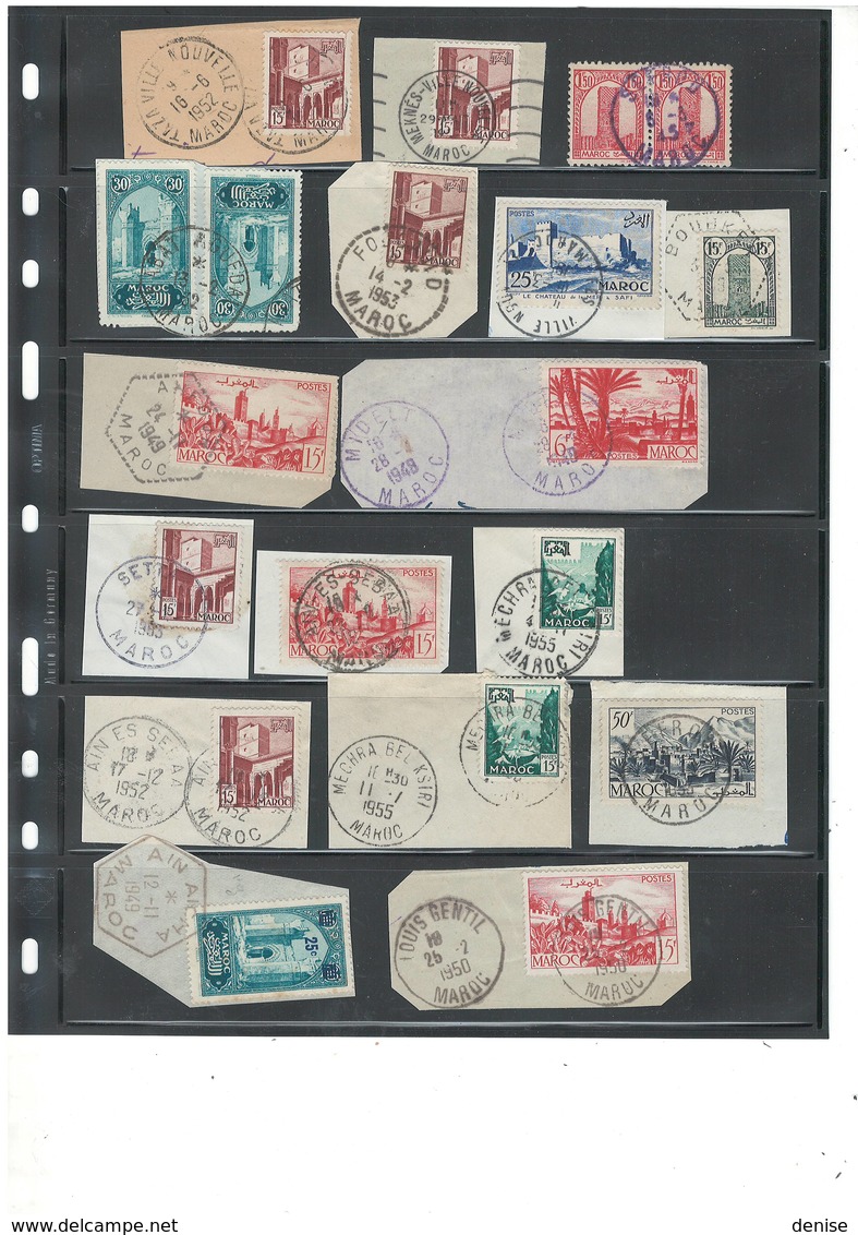 Maroc - Lot De 168  Piéces - Oblitérations De Qualité  Des Bureaux Du Maroc Français - DEPART 1 EURO - Used Stamps