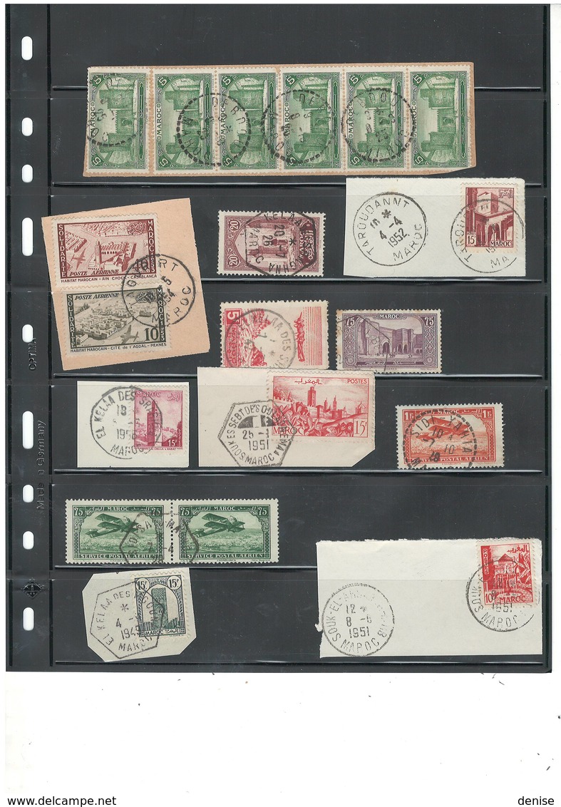 Maroc - Lot De 168  Piéces - Oblitérations De Qualité  Des Bureaux Du Maroc Français - DEPART 1 EURO - Used Stamps