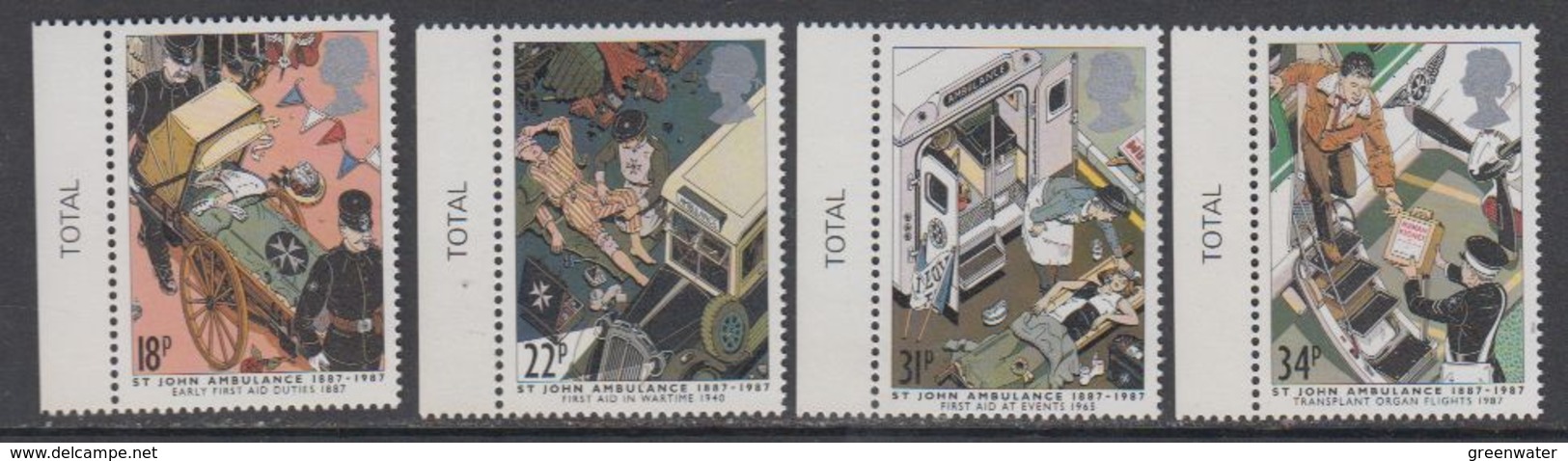 Great Britain 1987 St. John Ambulance 4v (+margin) ** Mnh (43972) - Ongebruikt