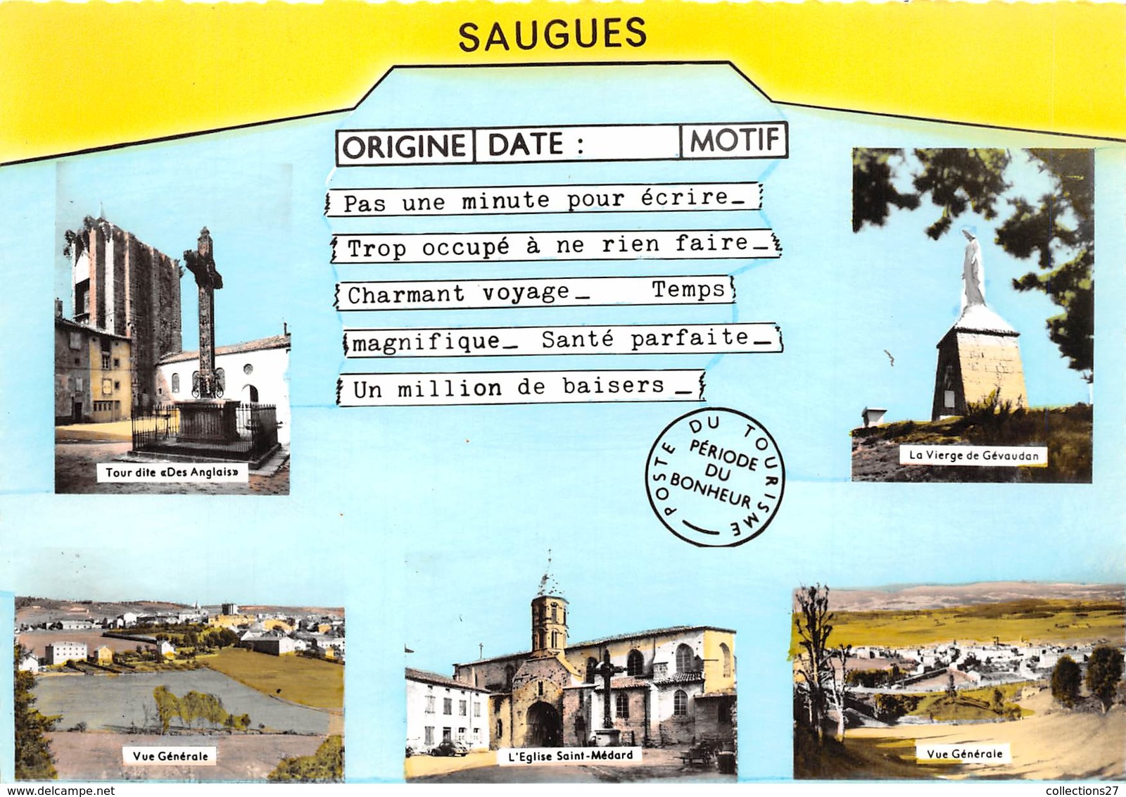 43-SAUGUES- MULTIVUES - Saugues