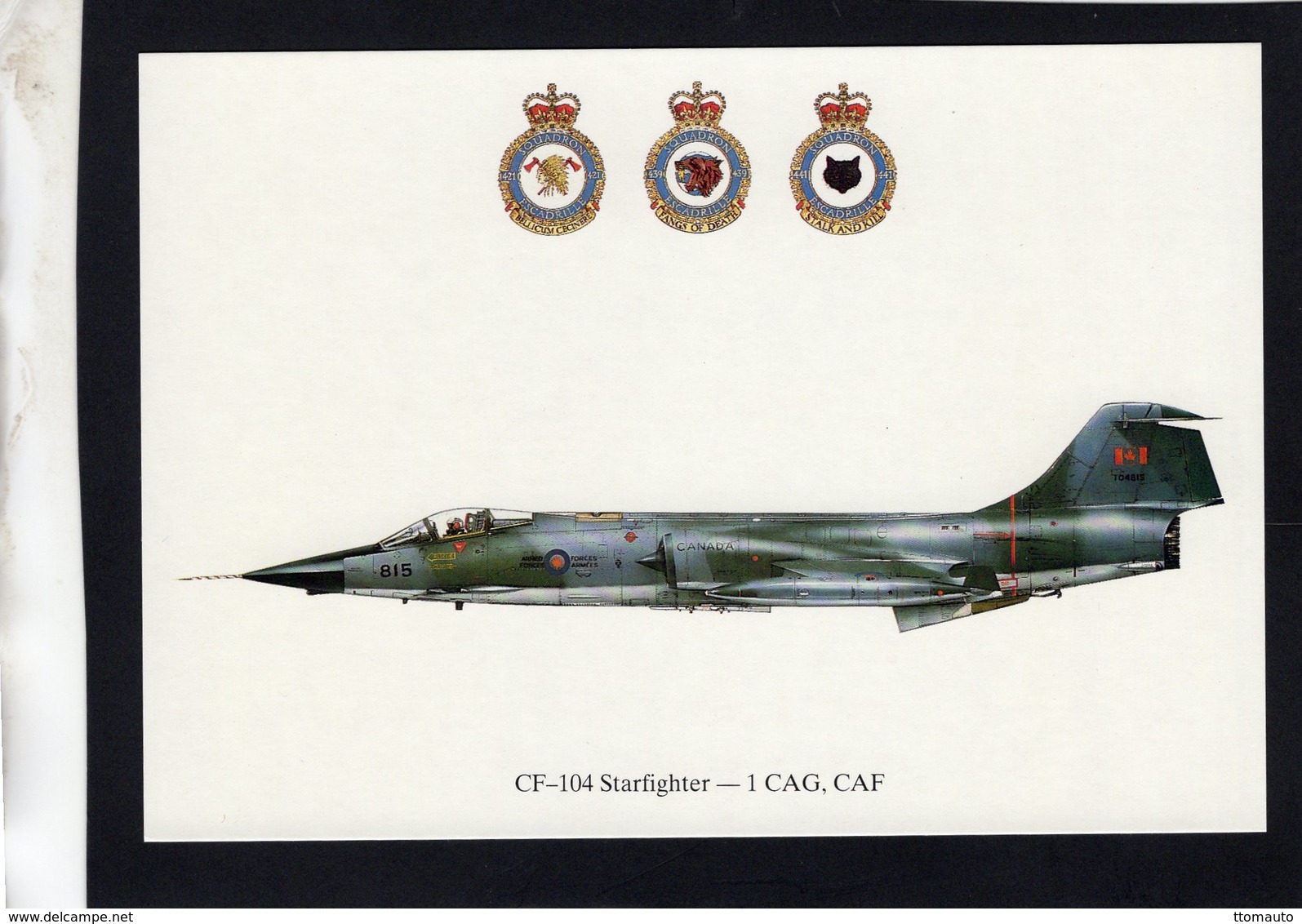 CF-104 Starfighter  -  1 CAG, CAF   -  CPM - 1946-....: Ere Moderne