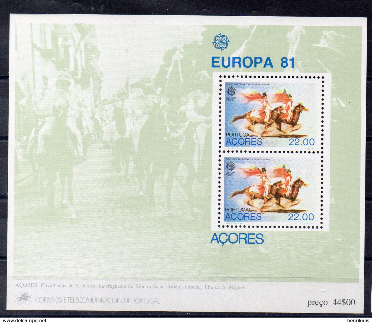 PORTUGAL  - ACORES   Timbres De 1981  ( Ref 6602 ) EUROPA - Azores