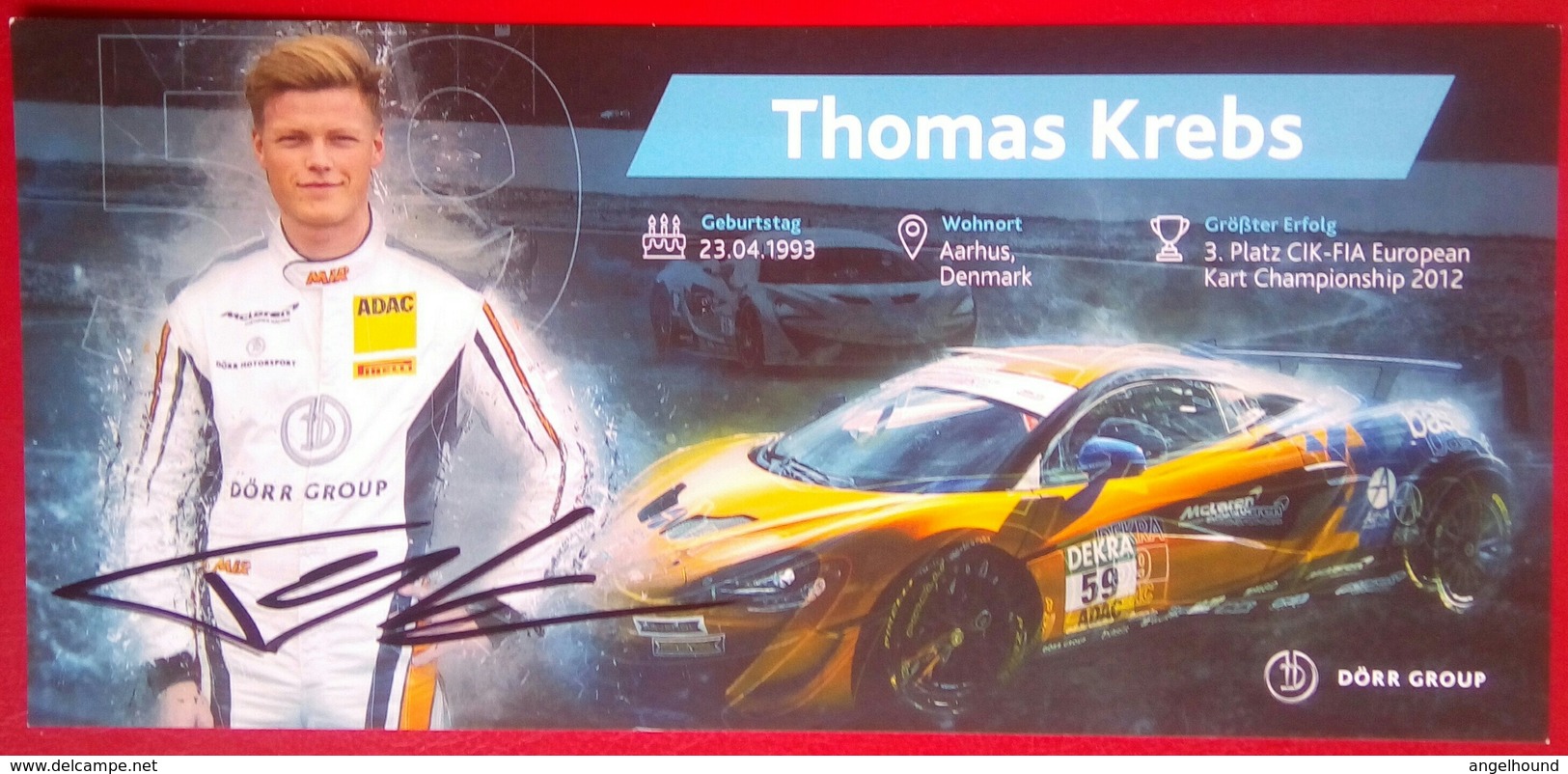 Thomas Krebs  (Dorr Group) - Autographes