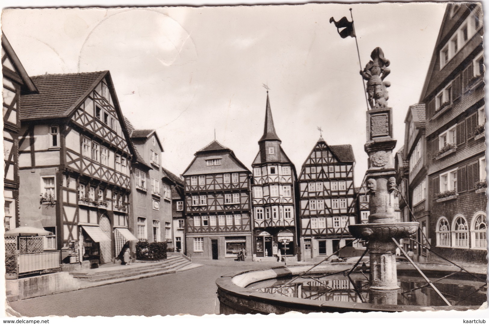 Fritzlar - Markt Mit Rolandsbrunnen - (1961) - Fritzlar