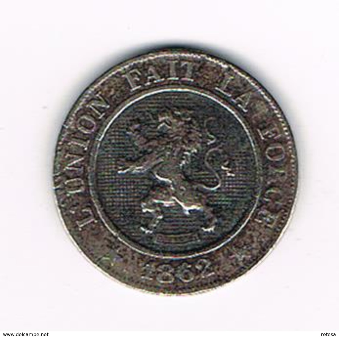 // LEOPOLD I   10 CENTIEM   1862 - 5 Centimes