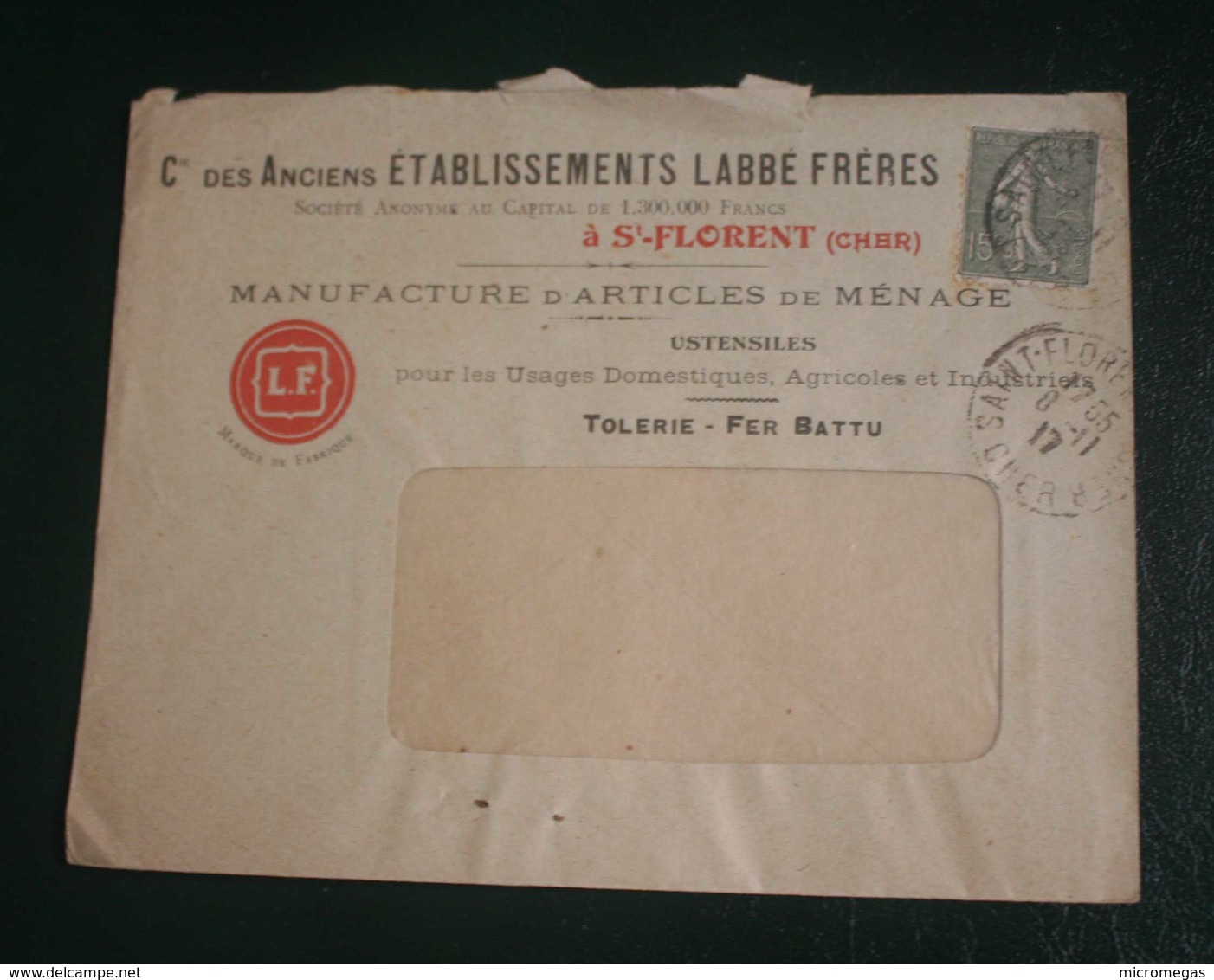 SAINT-FLORENT (Cher) - Anciens Etablissements LABBE Frères - Lot De 5 Factures Et Correspondance Commerciale - 1900 – 1949