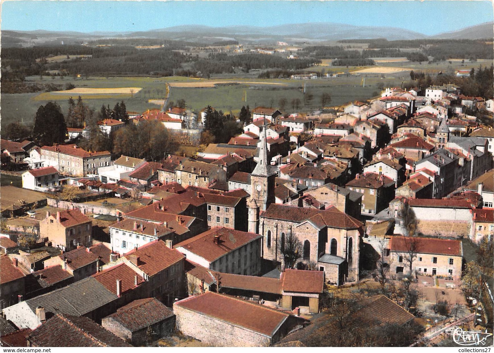 43-MONTFAUCON - VUE GENERALE AERIENNE - Montfaucon En Velay