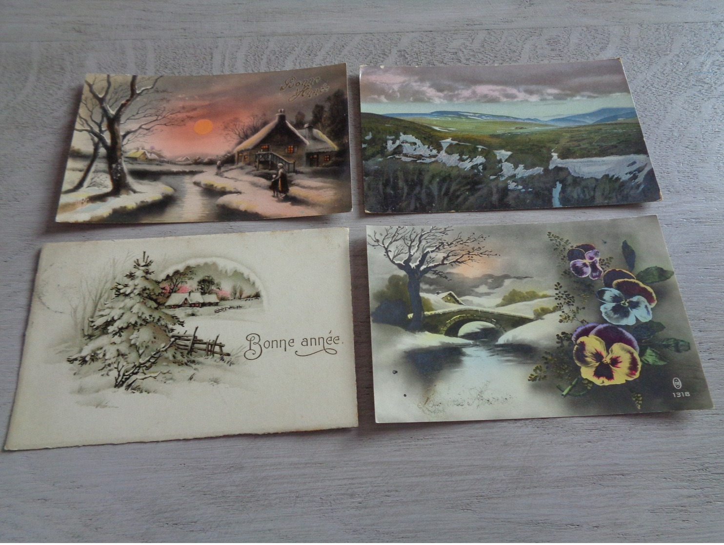 Beau lot de 60 cartes postales de fantaisie paysages paysage Mooi lot van 60 postkaarten fantasie landschappen landschap