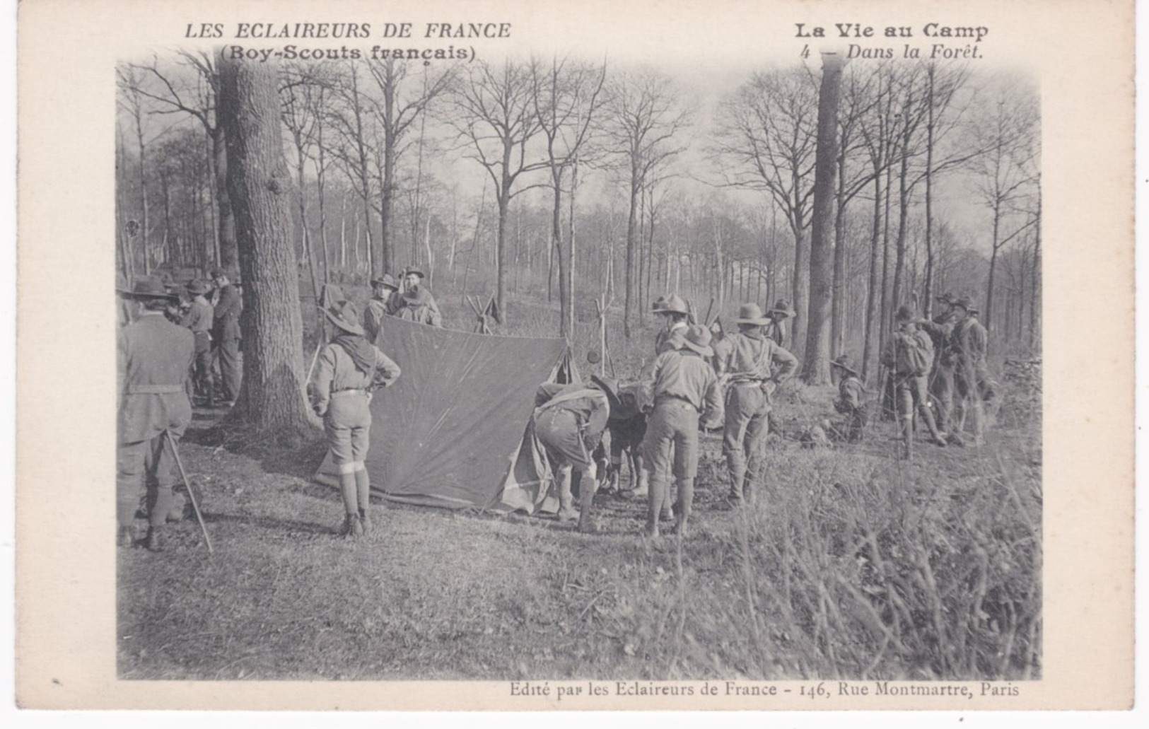 Les Eclaireurs De France - Boy-Scouts Français - La Vie Au Camp - Dans La Forêt - Ed. Eclaireurs, Paris - Scoutisme