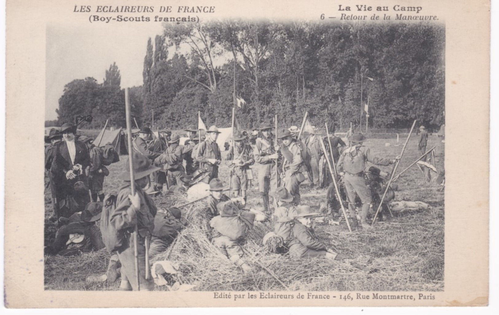 Les Eclaireurs De France - Boy-Scouts Français - La Vie Au Camp - Retour De La Manoeuvre - Ed. Eclaireurs, Paris - Pfadfinder-Bewegung