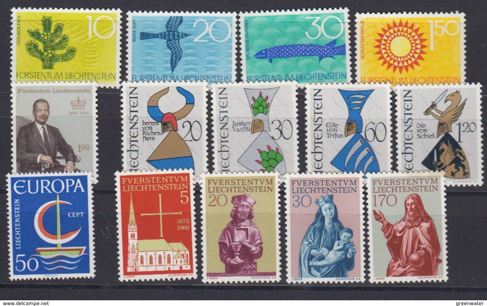 Liechtenstein 1966 Year (see Scan) ** Mnh (43374) - Volledige Jaargang