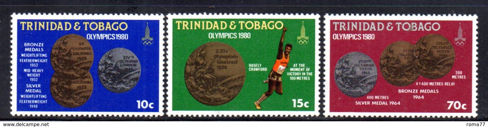 APR141 - TRINIDAD TOBAGO 1980 , Serie Yvert N. 421/423 ***   (2380A) . MOSCA - Trindad & Tobago (1962-...)