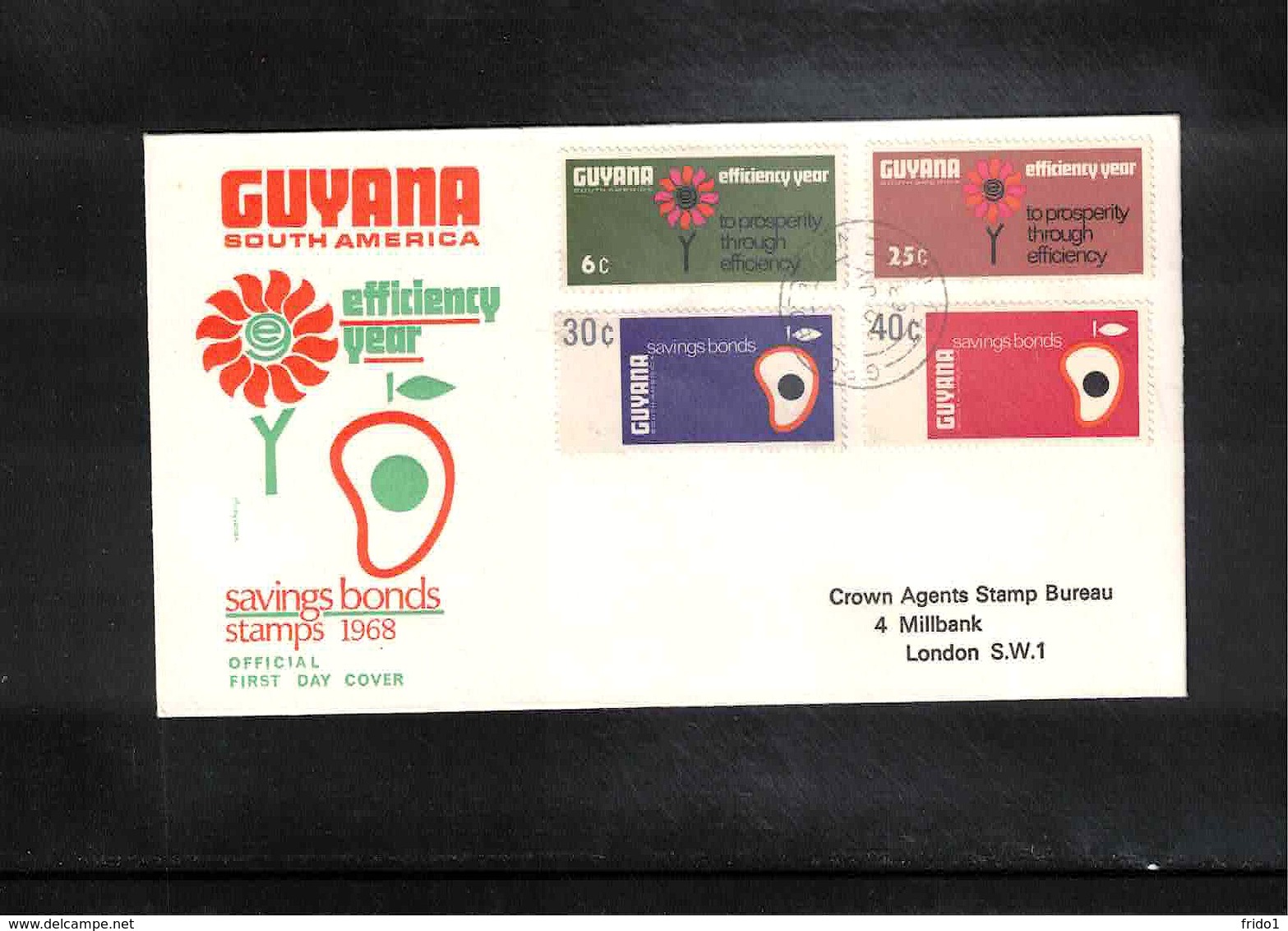 Guyana 1968 Savings Bonds FDC - Guyana (1966-...)