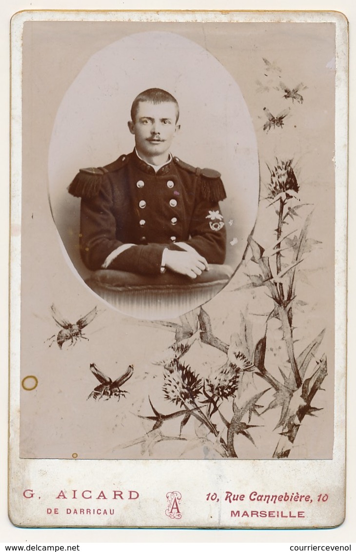 FRANCE - Marseille - Photographie D'un Militaire Du 141e Chasseurs - G. Aicard De Darricau, 10 Rue Cannebière, Marseille - Oorlog, Militair