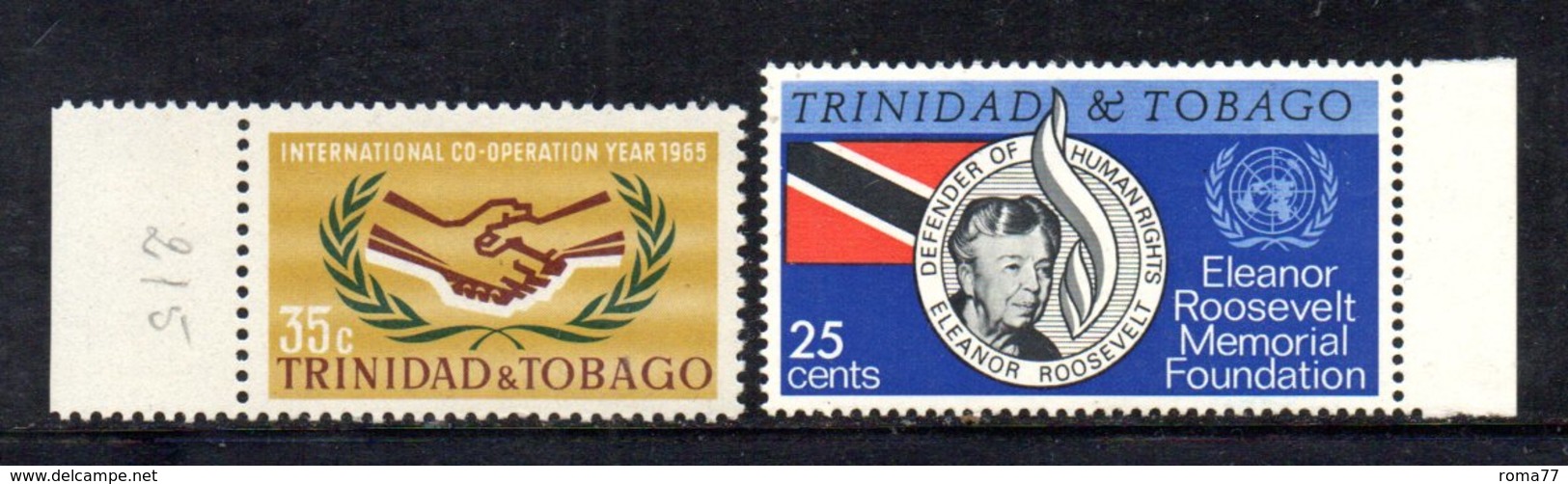 APR493 - TRINIDAD TOBAGO 1965 , Serie Yvert N. 204+205 ***  MNH  (2380A) . - Trindad & Tobago (1962-...)