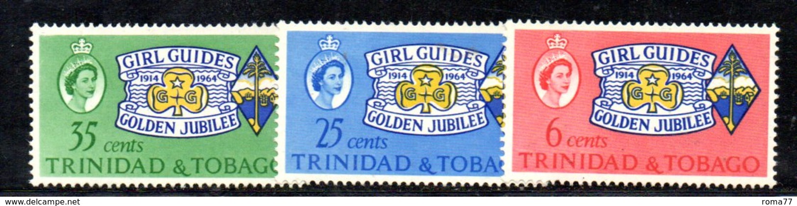 APR756 - TRINIDAD TOBAGO 1964 , Serie Yvert N. 200/202 ***  MNH  (2380A) . Scout - Trindad & Tobago (1962-...)