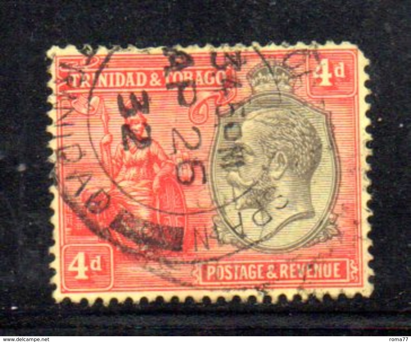 APR181 - TRINIDAD TOBAGO 1922 , Yvert N. 114A  Usato  (2380A) . - Trindad & Tobago (...-1961)