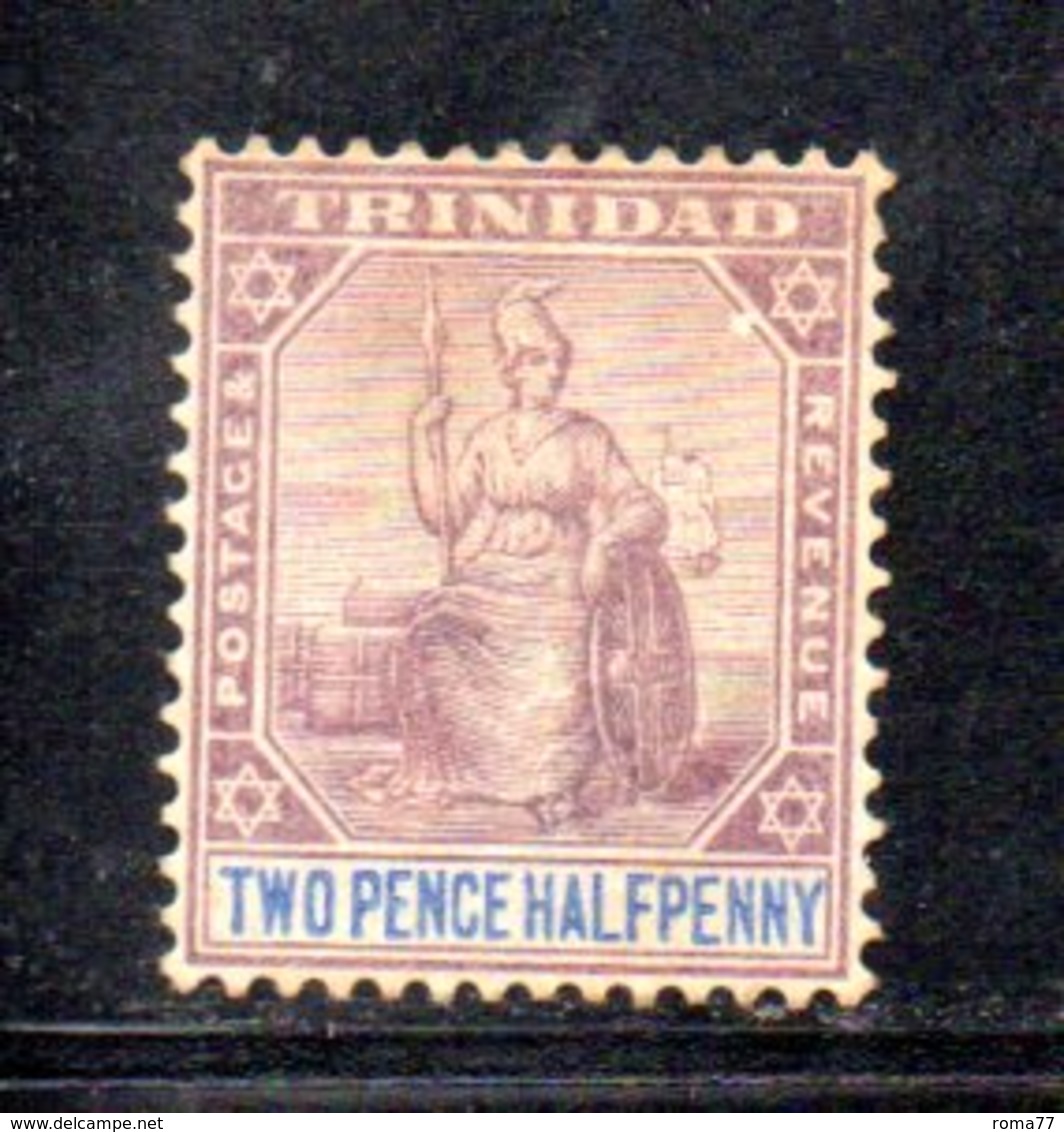 APR194 - TRINIDAD TOBAGO 1896 , Vittoria Yvert N. 46 * Linguella Forte  (2380A) . - Trinité & Tobago (...-1961)