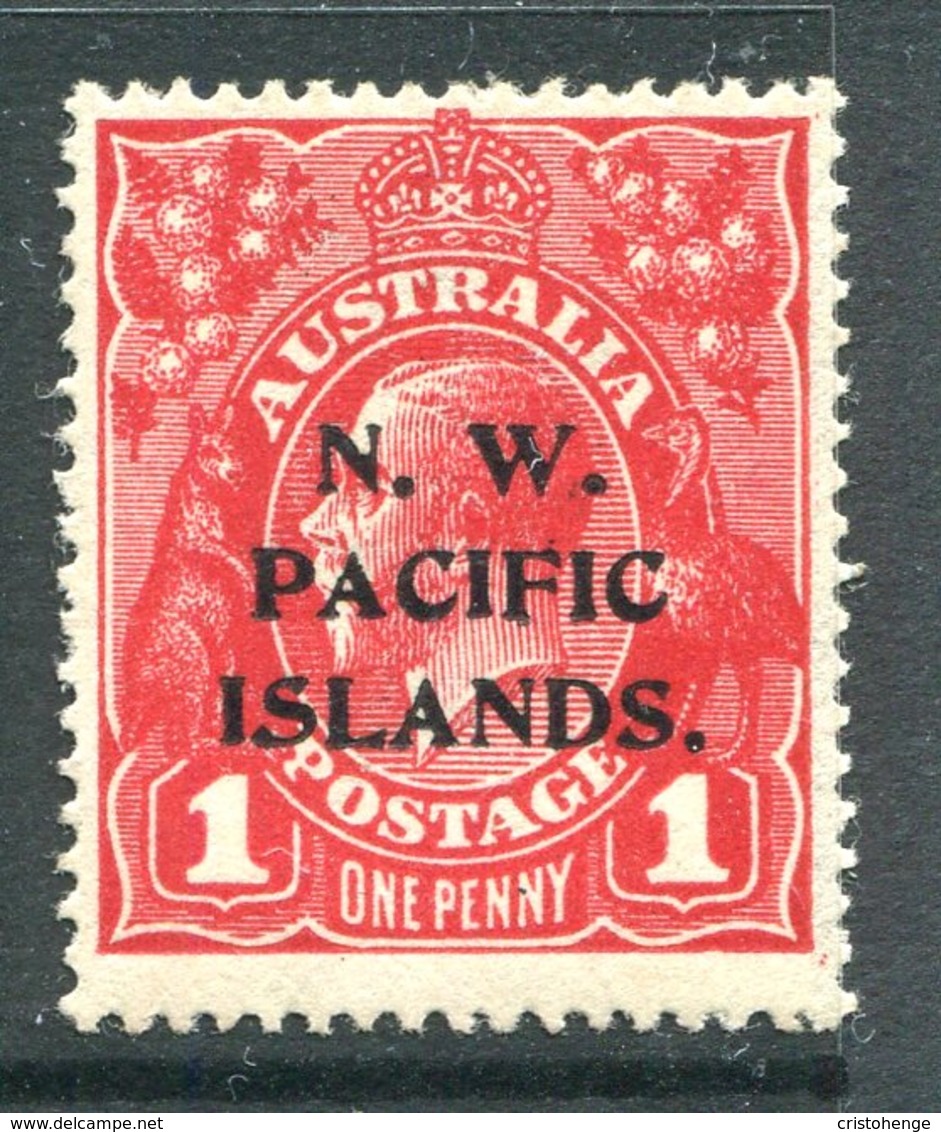 New Guinea 1915-16 N.W. Pacific Islands - 1d Dull Red KGV Head (Wmk. 5) HM (SG 67a) - Papua-Neuguinea