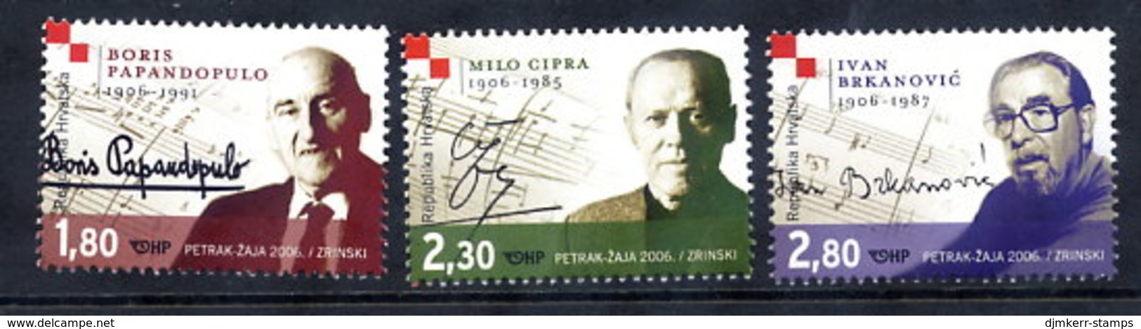 CROATIA 2006 Croatian Musicians  MNH / **.  Michel 751-53 - Croatia