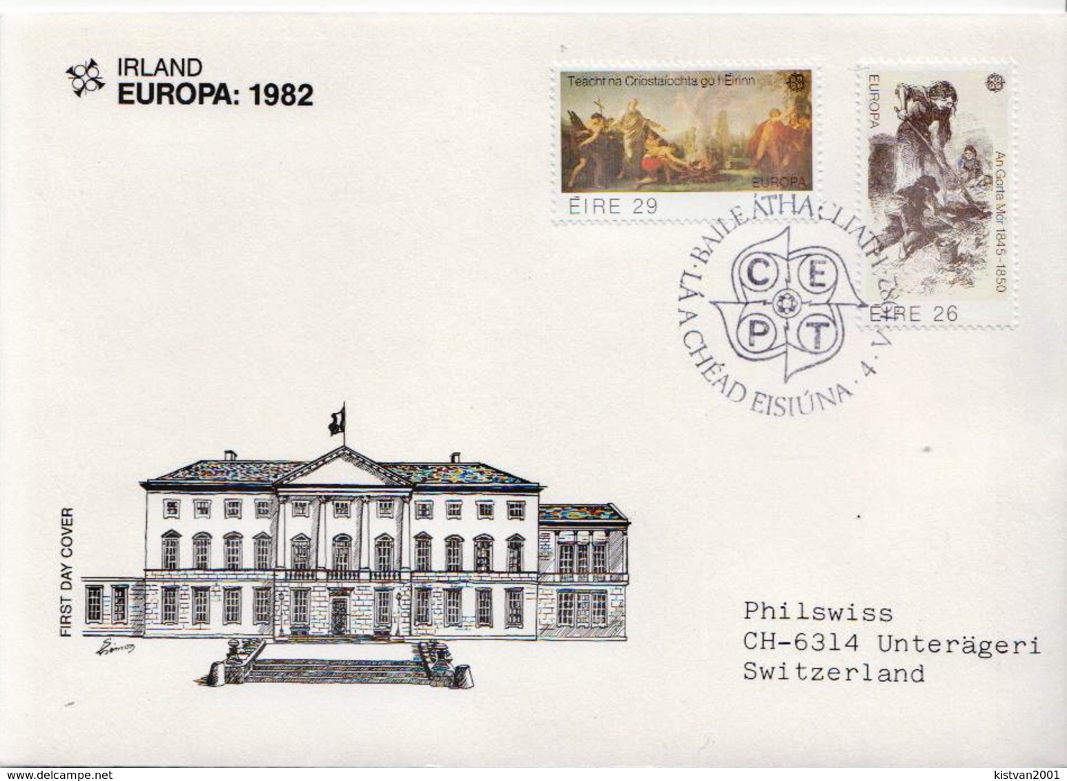 Ireland Pair On Used FDC - 1982