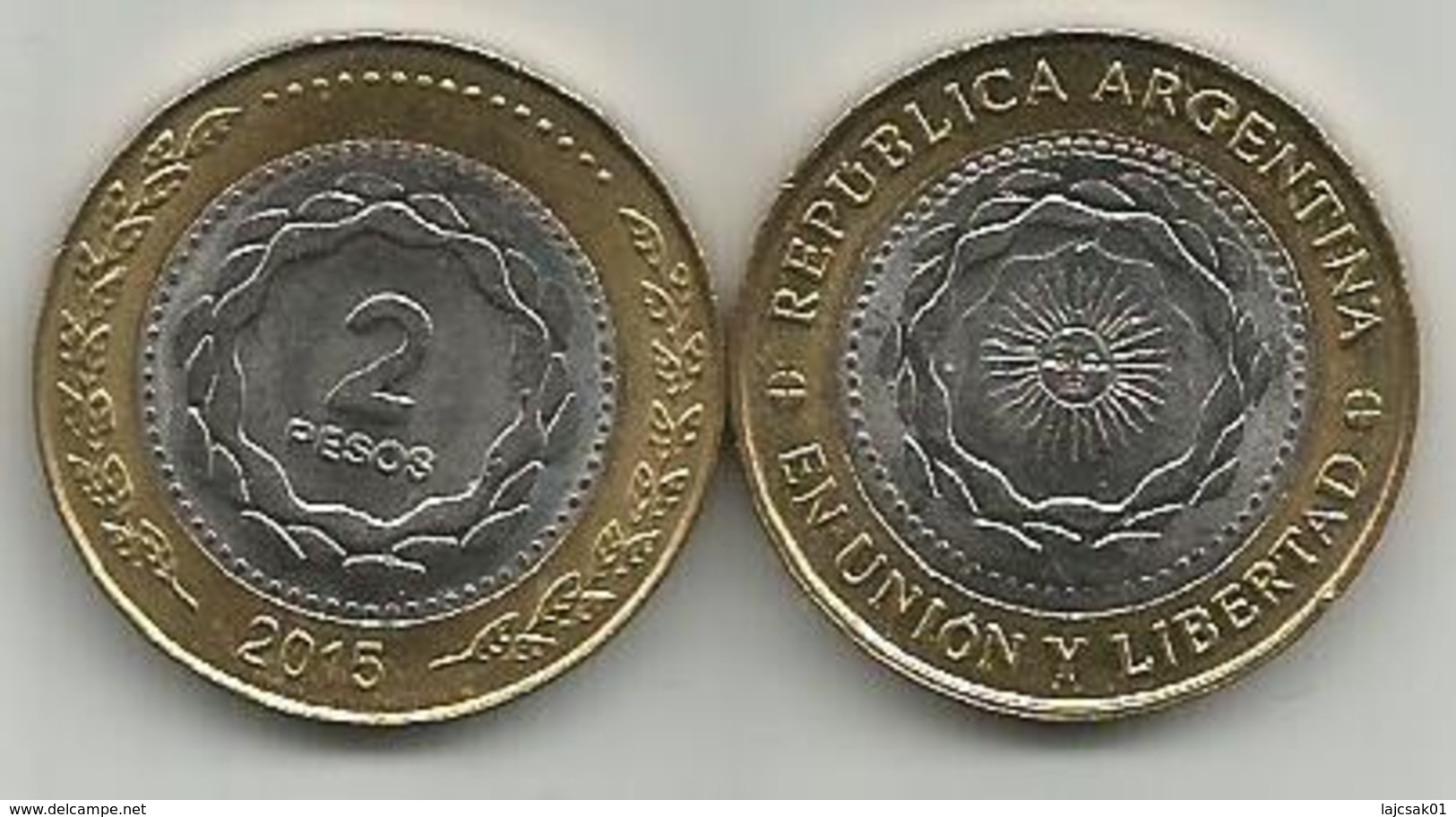 Argentina 2 Pesos 2015. - Argentine