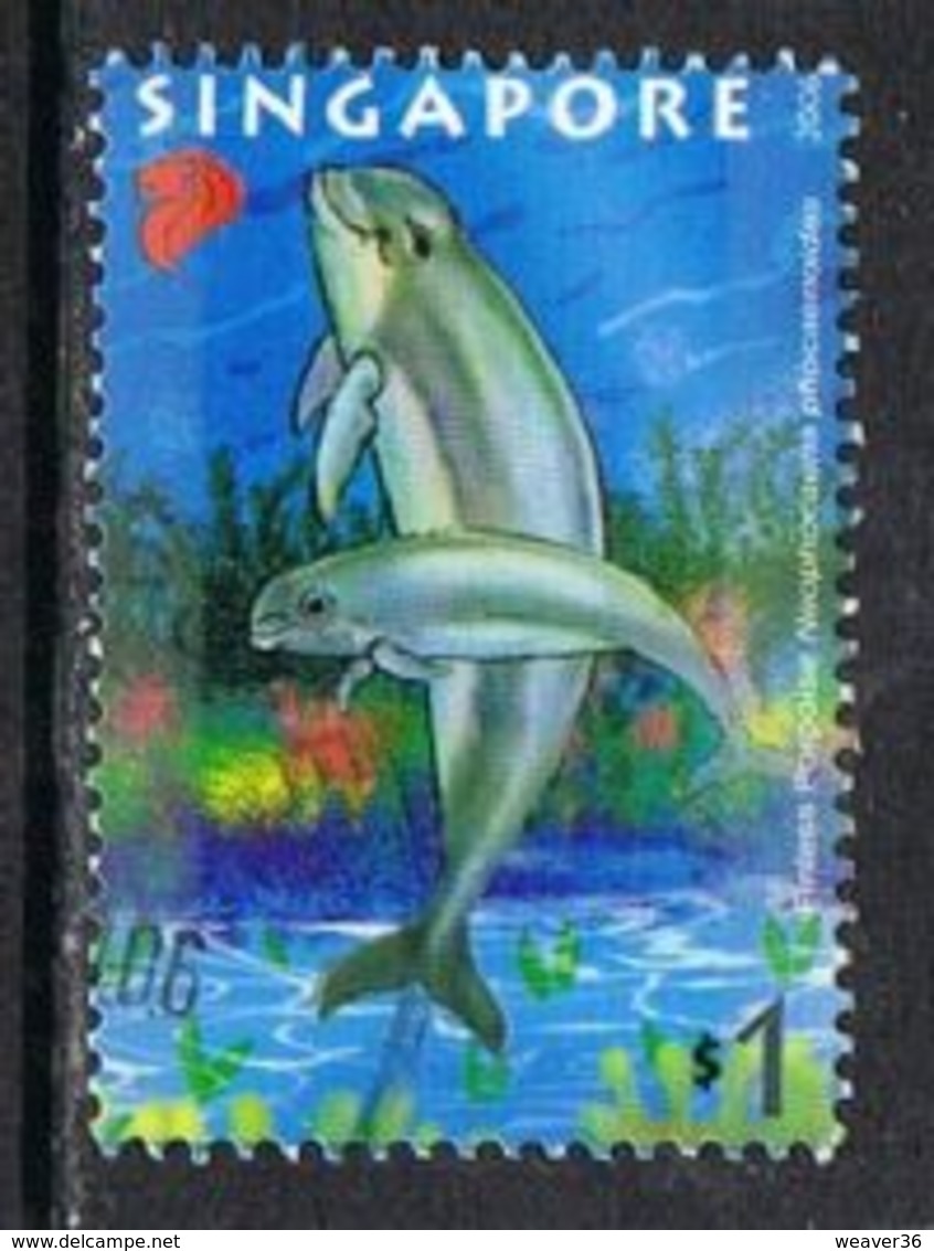 Singapore 2006 Sea Mammals $1 Good/fine Used [15/14376/2D] - Singapore (1959-...)
