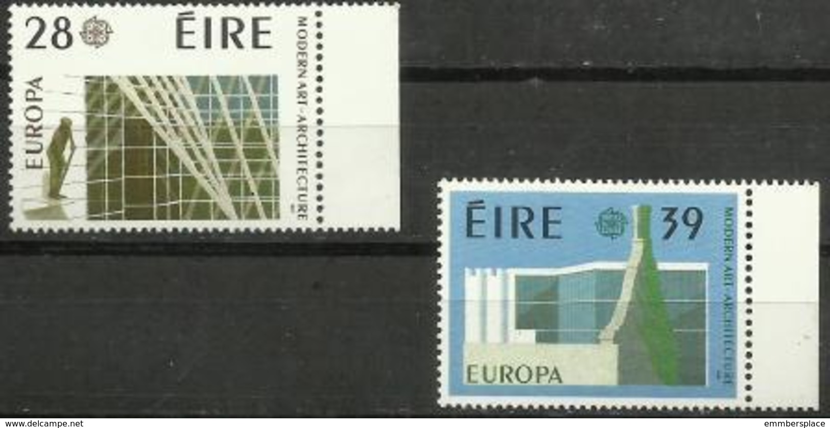 Ireland - 1987 Europa (architecture) MNH **  SG 667-8   Sc 689-90 - Neufs