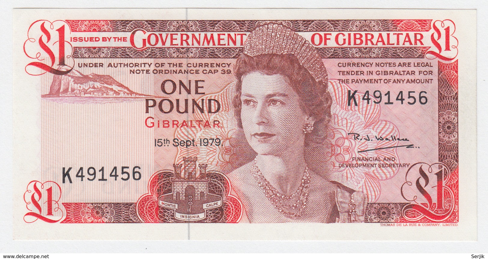 Gibraltar 1 Pound 1979 UNC NEUF Pick 20b - Gibilterra