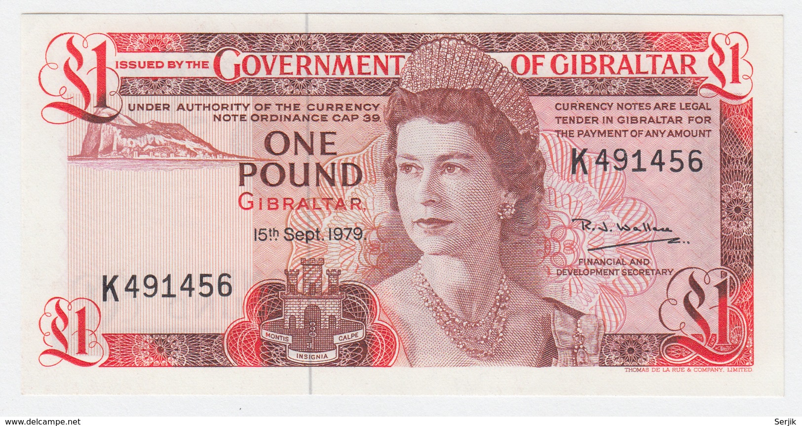 Gibraltar 1 Pound 1979 UNC NEUF Pick 20b - Gibraltar