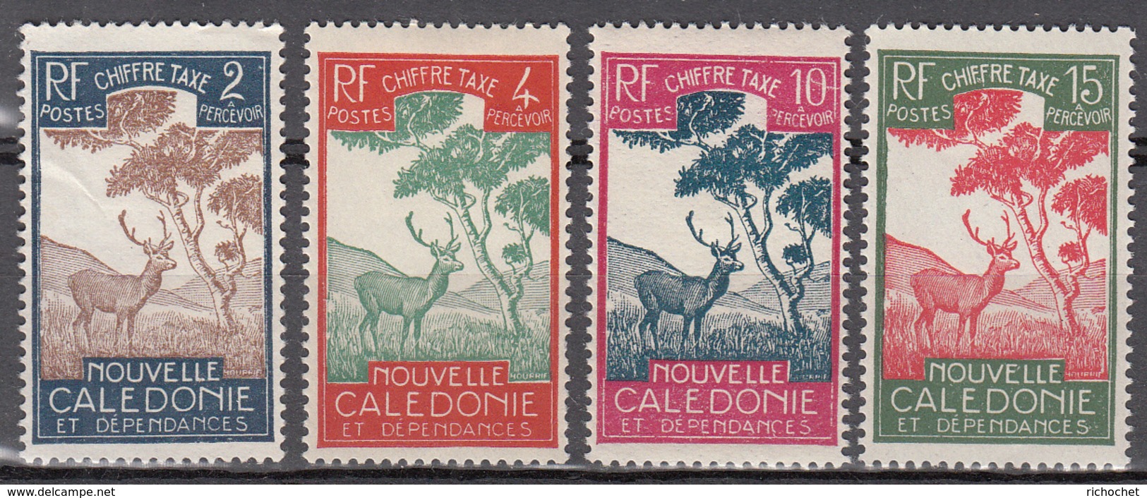 Nouvelle-Calédonie TX 26 + 27 + 29 + 30 * - Timbres-taxe