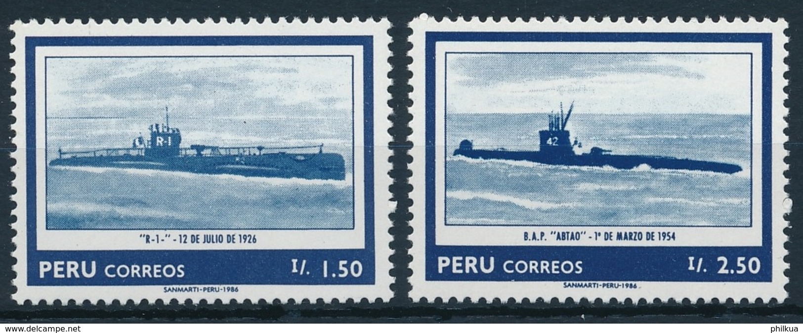 Peru - Postfrisch/** - Schiffe, Seefahrt, Segelschiffe, Etc. / Ships, Seafaring, Sailing Ships - Maritime