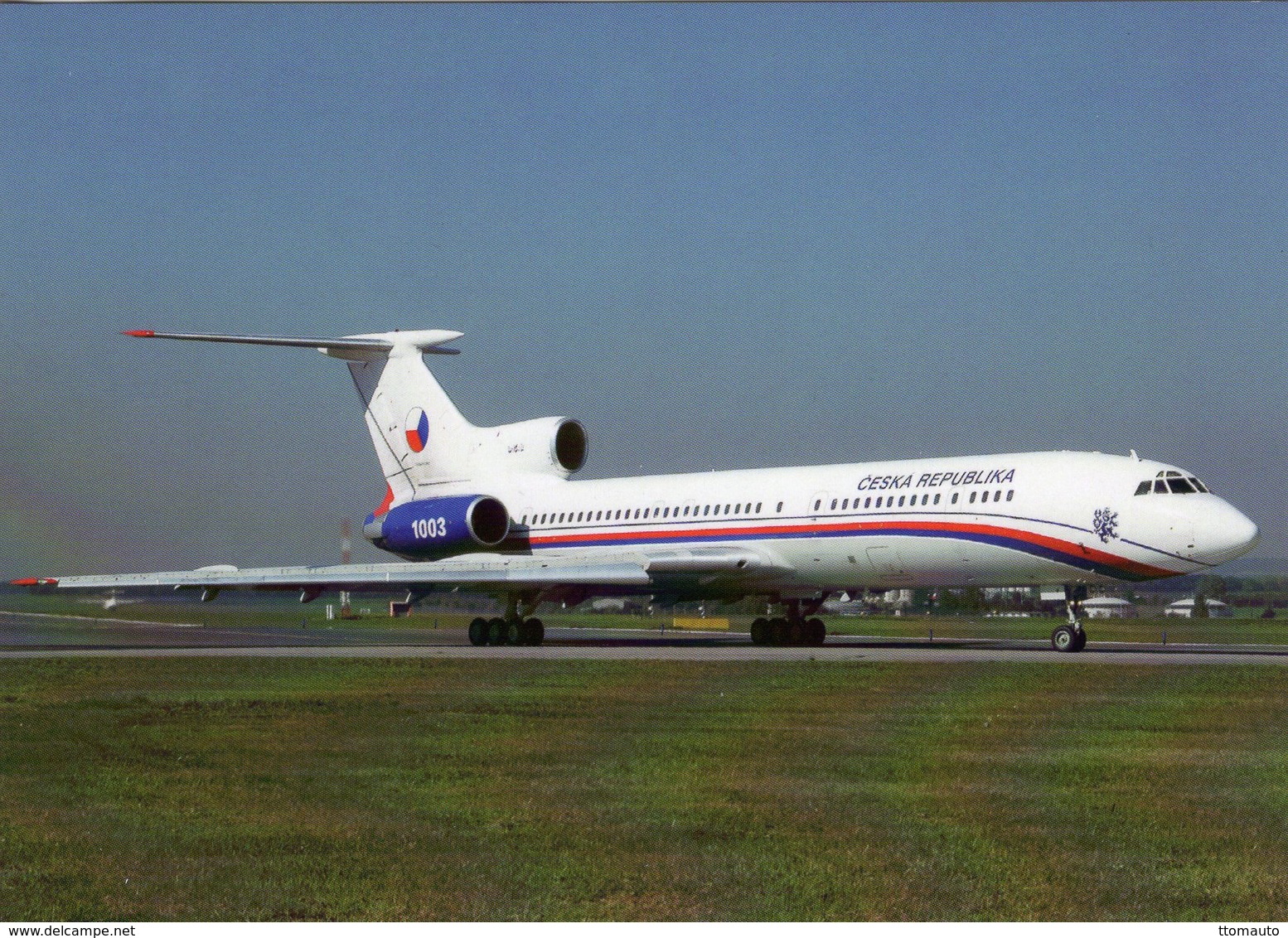 Tupolev TU-154M  -   Czech Air Force  - Prague 1971  -  CPM - 1946-....: Era Moderna