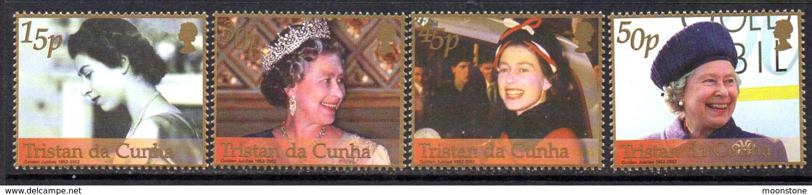 Tristan Da Cunha 2002 Royal Golden Jubilee Set Of 4, MNH, SG 740/3 - Tristan Da Cunha