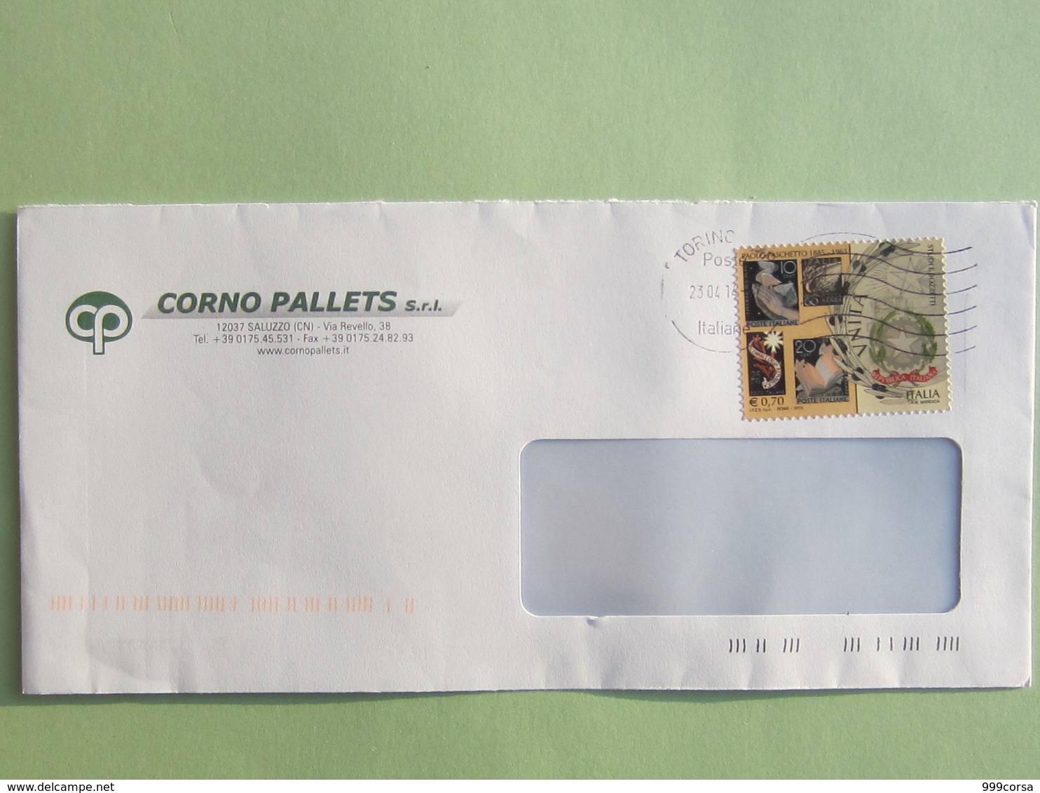 Arte, Paolo Paschetto, Pittore Decoratore Incisore, 50° Anniv. Morte, Italia 2013, Isolato Su Busta (Re)4 - 2011-20: Storia Postale