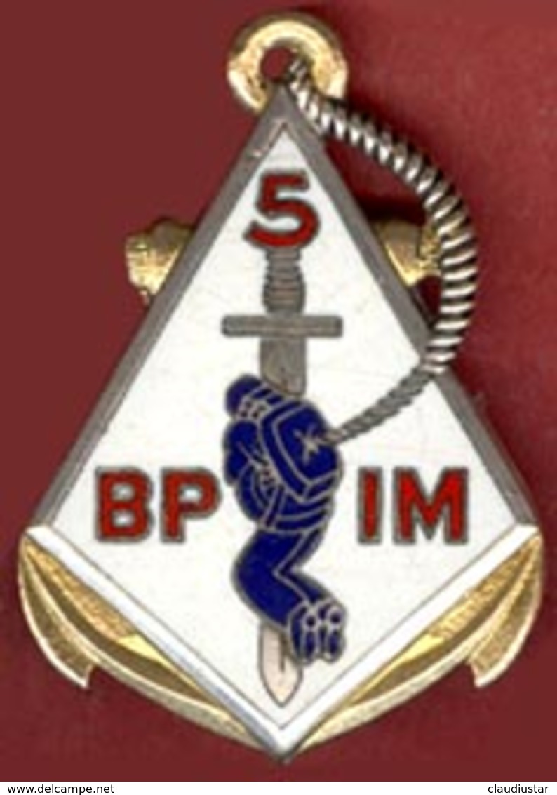 ** INSIGNE  5  B. P. I. M. ** - Marine