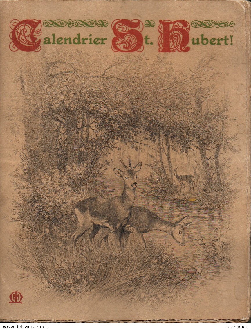 01232 "CALENDARIO ST. RUBERT 1903"  ANIMATO ANIMALI - Grossformat : 1901-20