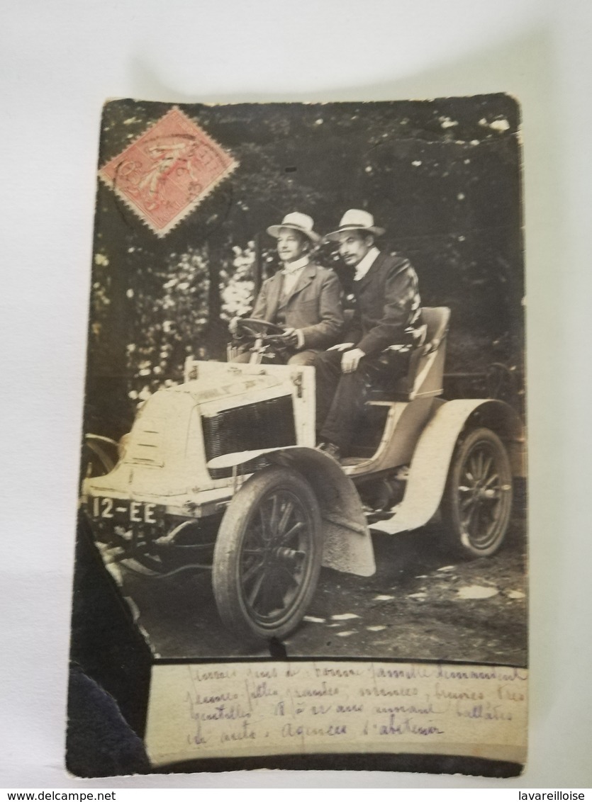 CPA PARIS CARTE PHOTO VOITURE ANCIENNE SUPERBE BELLE CARTE RARE !! - Sonstige & Ohne Zuordnung